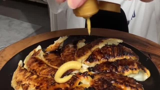 Eat frozen dumplings #food #asmr