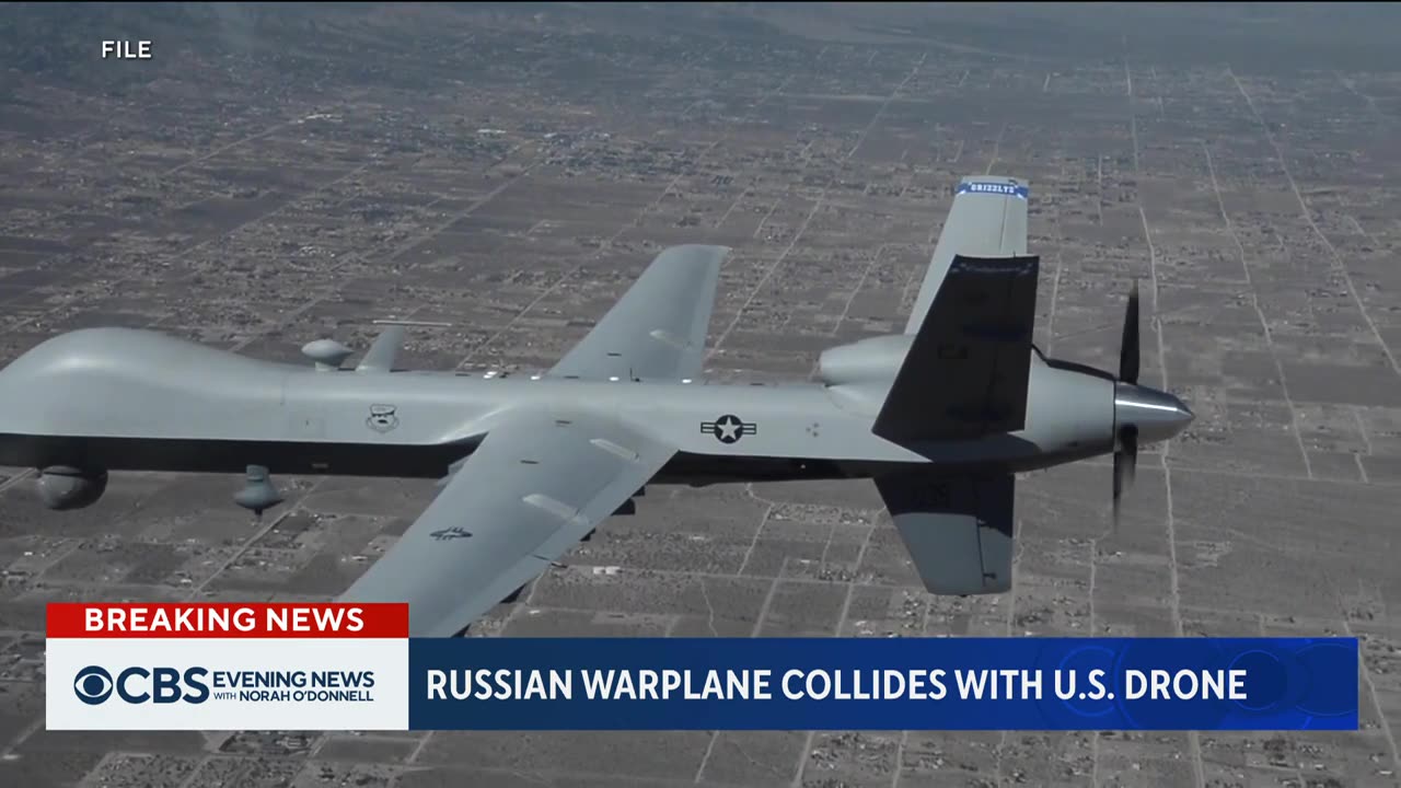 Russian jet and U.S. Air Force drone collide over Black Sea