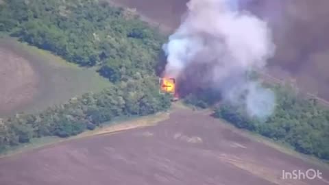 Irreplaceable Russian Grad Loader/Support Vehicle Takes a Direct Hit