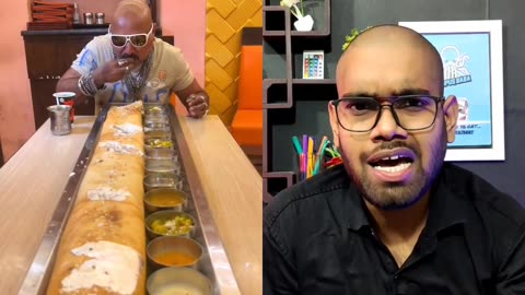 Big dosa eating by a men