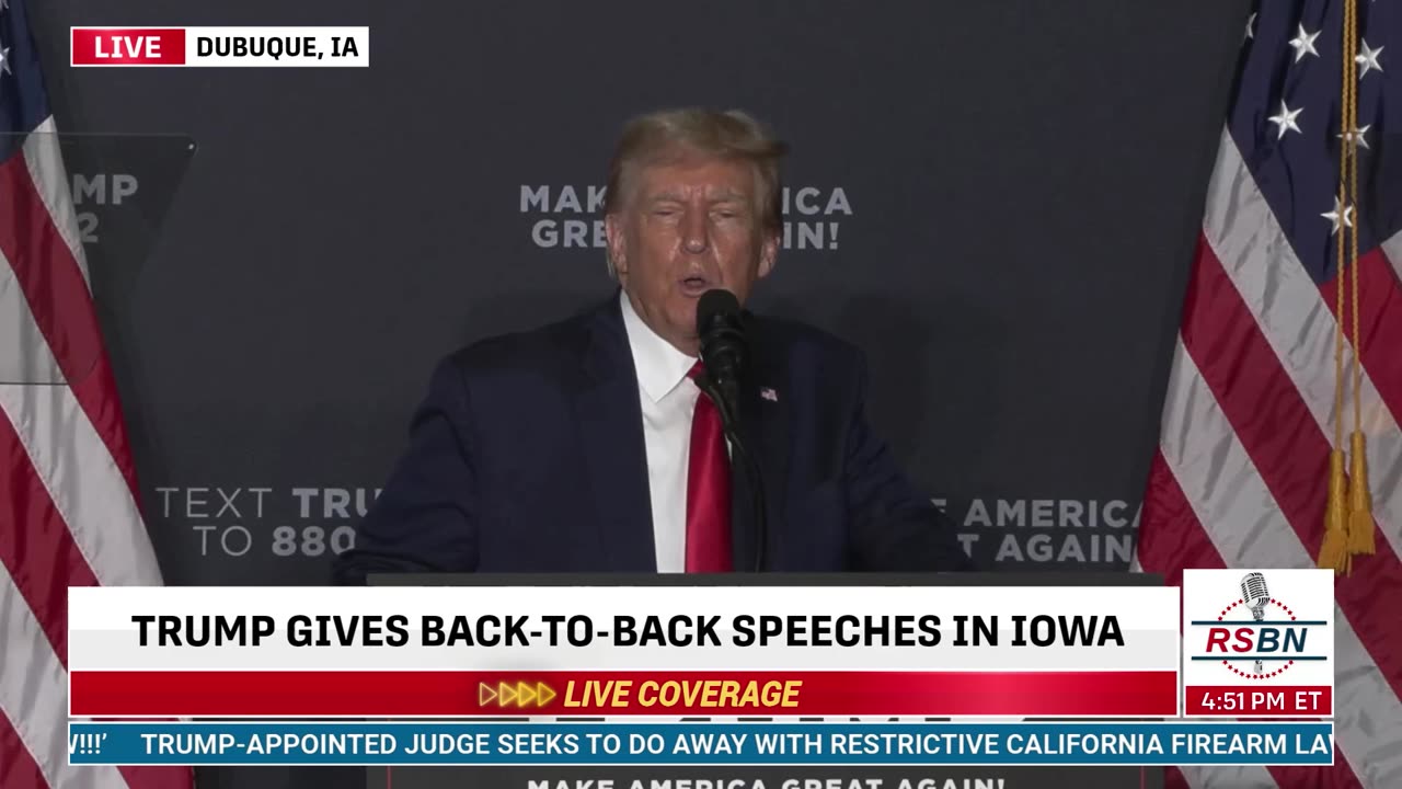 FULL SPEECH: President Donald J. Trump Set To Deliver Remarks In Dubuque, Iowa - 9/20/23