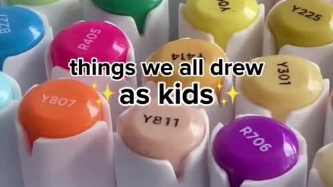 things we all ✨drew as kids✨