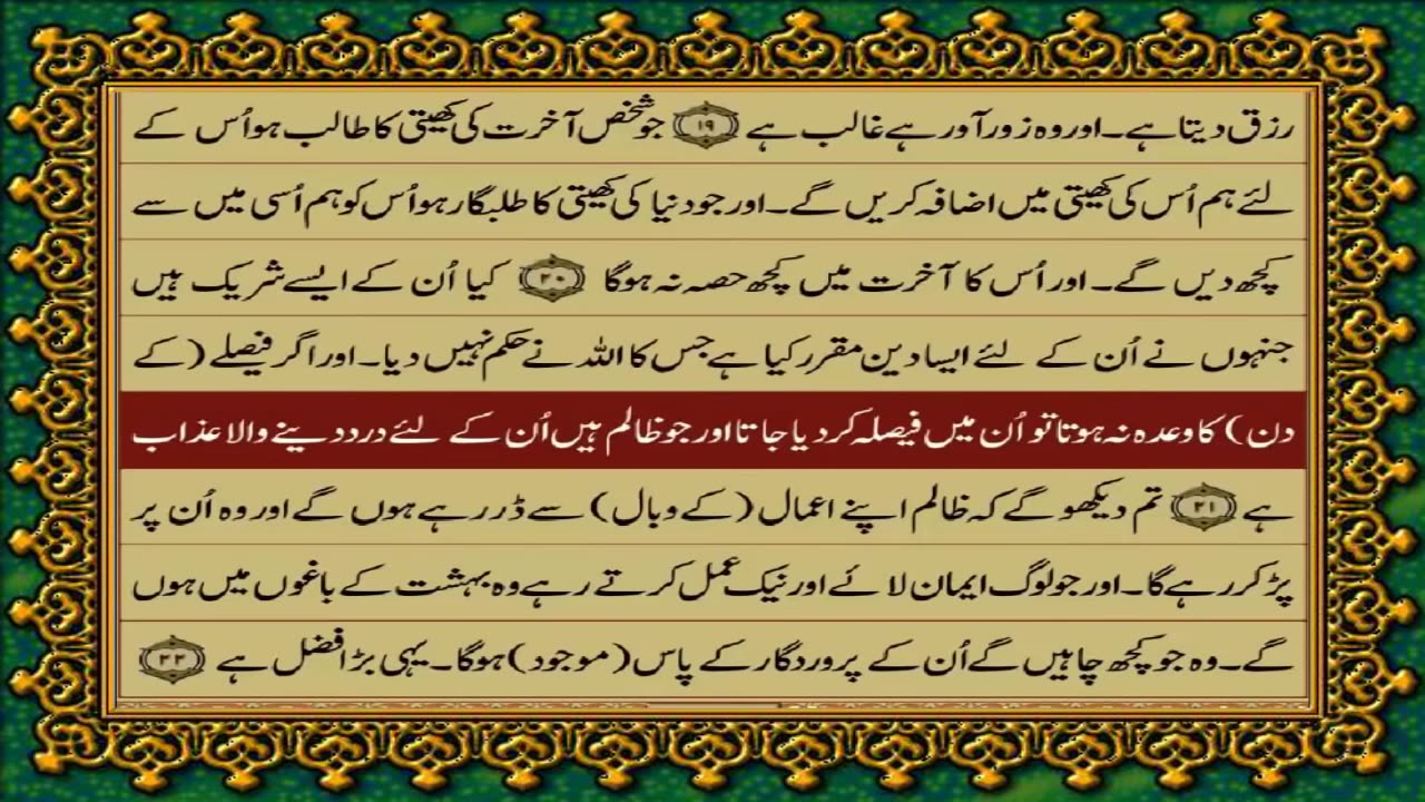 Quran Translation in Urdu