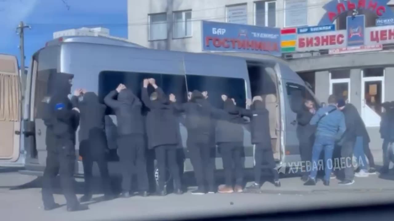 A group of Ukrainian "volunteers"