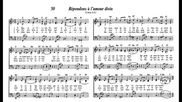 Répondons à l'amour divin (Cantique 50 de Louons Jéhovah par nos chants)