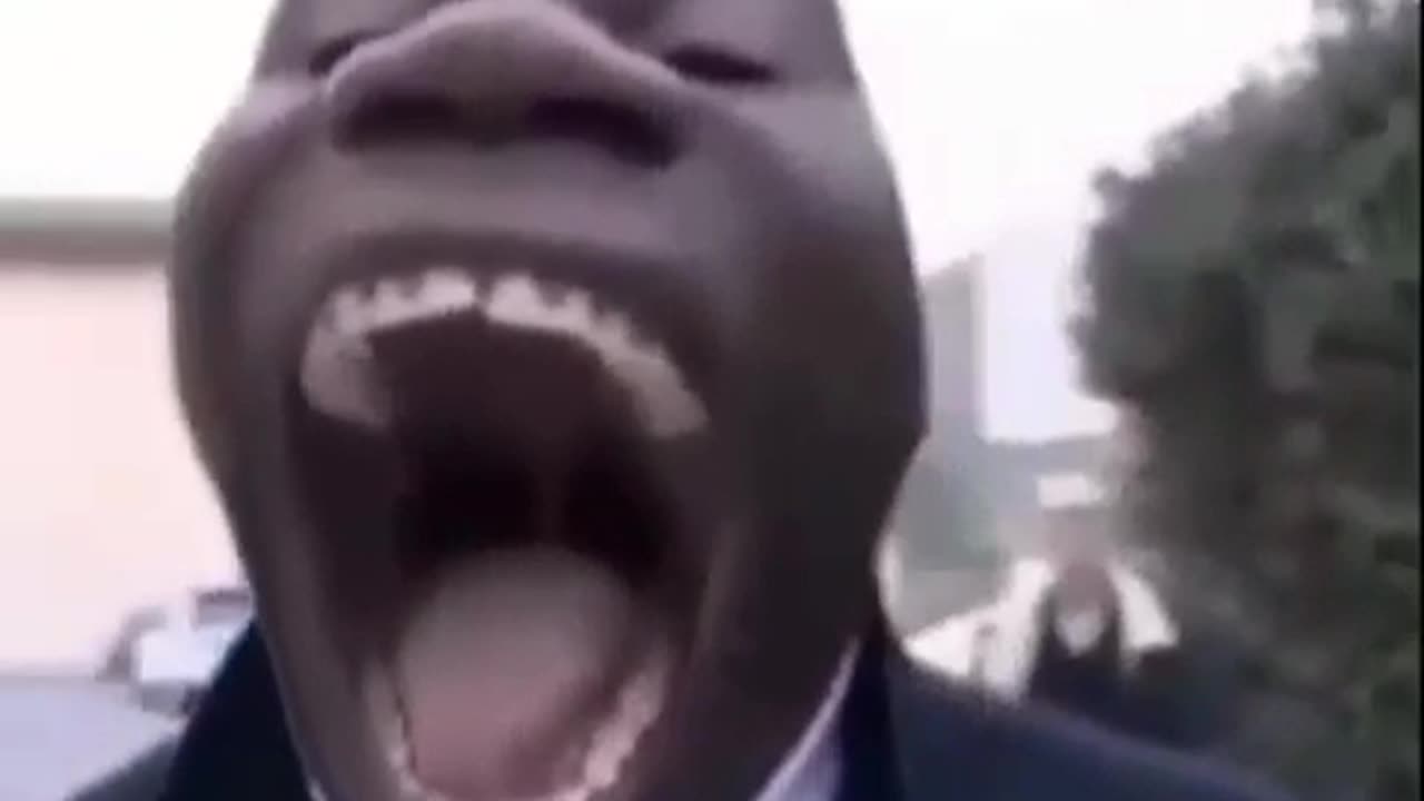 funny video of a man screaming