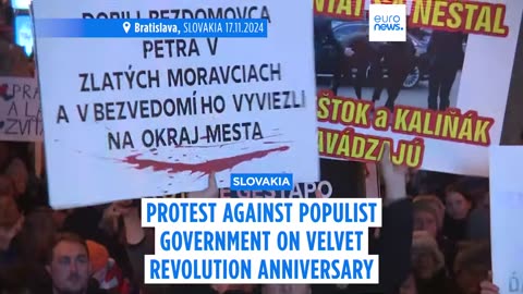 Slovakians rally against populism on anniversary of fall of Communist system