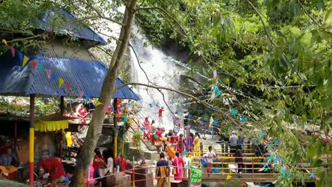 People enjoying jhor waterfall part 2