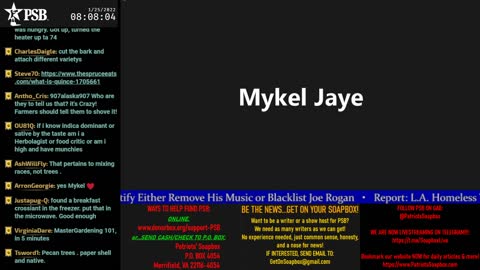 2022-01-25 07:00 EST - Patriots Soapbox AM: with LadyRWB , MykelJaye & DD