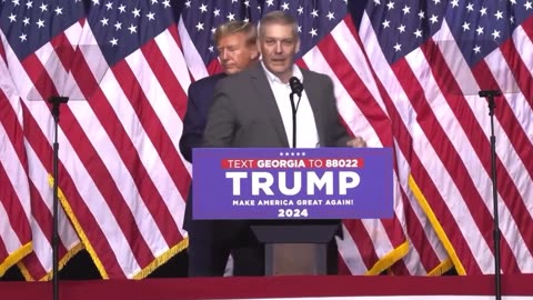 Joining President Trump on Stage in Rome, GA