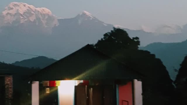 Machhapuchhara circuit in nepal.