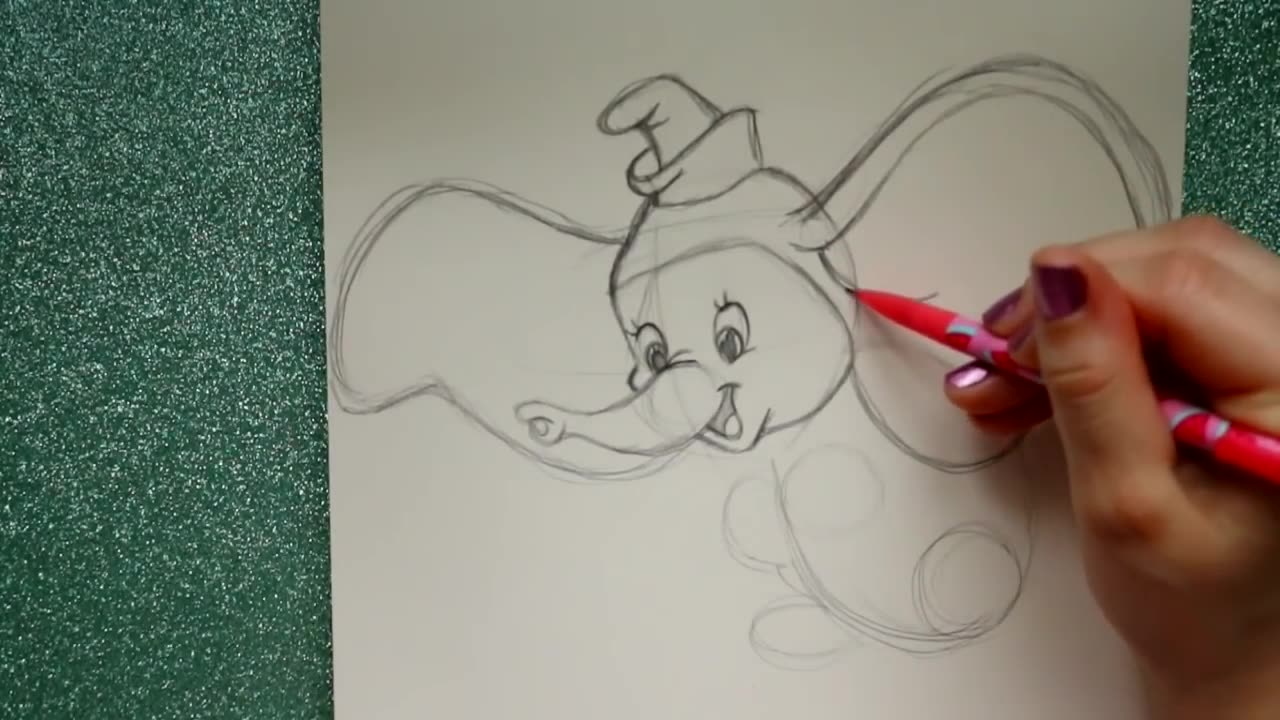 How to Draw DUMBO from Kids Disney videos 2023