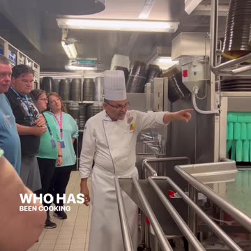 Kitchen Tour on cruise ship