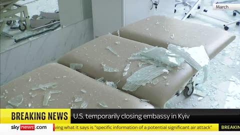 U.S. closes embassy in Kyiv over potential 'significant' air attack as tensions with Russia soar