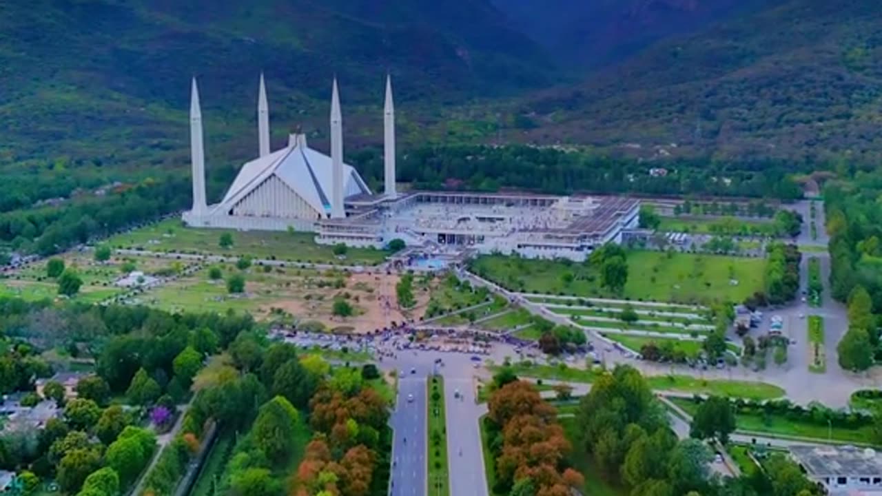 Beautiful view of Faisal masjid ||Islamabad Pakistan