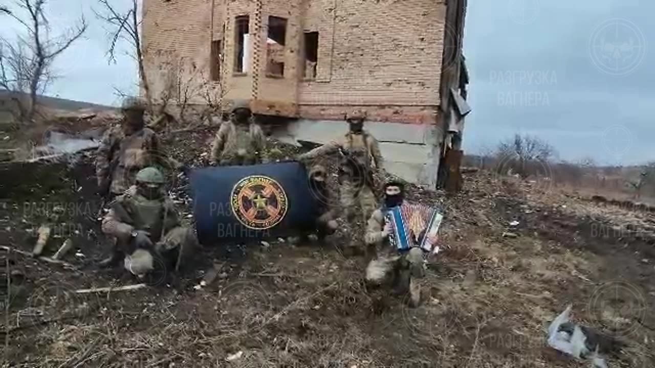 PMC "Wagner" in the liberated Dubovo-Vasilvka in the Bakhmut