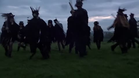 Beltane Border Morris - Brimfield - Seeing in the May day Dawn - Croome Panorama 1 May 23