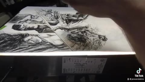 Charcoal art for page 27