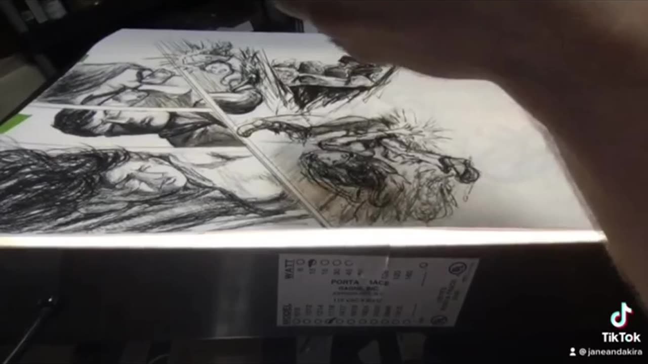 Charcoal art for page 27