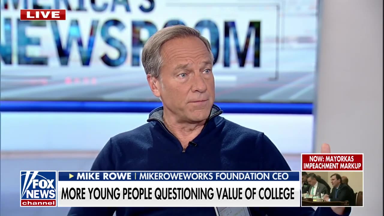 Mike Rowe warns there's a ‘giant reckoning’ coming for higher ed