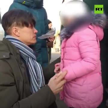 Viral video debunked as clip shows father sending daughter to Russia pre-conflict