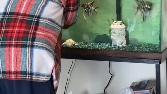 Grandma The Fish Whisperer Puts Fish in Timeout