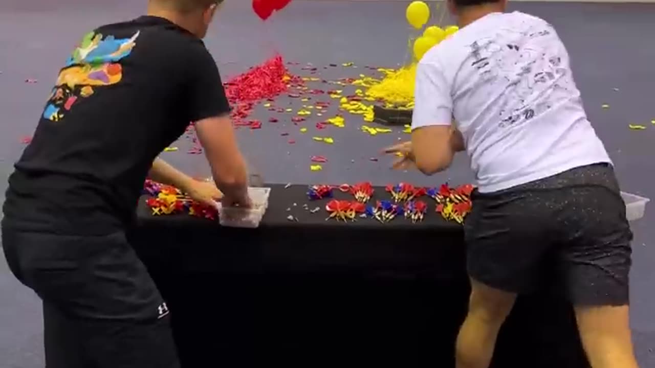 Our MOST INTENSE Balloon Popping Race!!