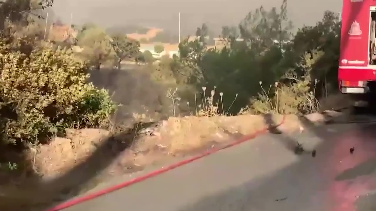 Mass evacuations ordered as wildfires sweep through the island of Rhodes, Greece.