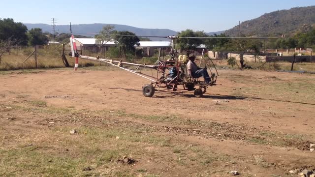 Homemade helicopter in Eswatini