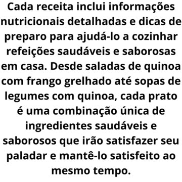 a tabela da grana extra 30 receitas saudaveis