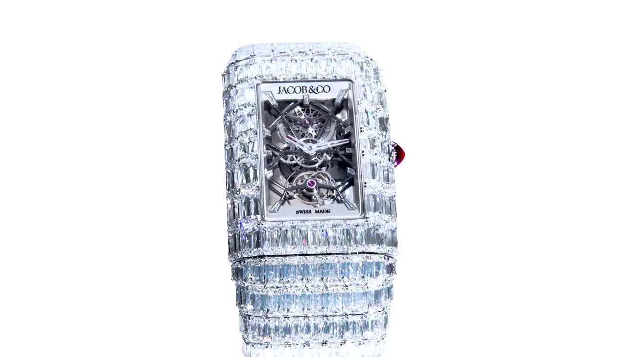 The Jacob & Co. Caviar Tourbillon Diamond Bracelet White Diamonds & Tsavorites