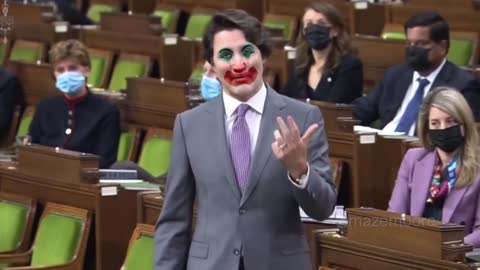 ג'סטין טרודו נשיא קנדה בקטע סטנד אפ