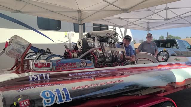 American Soldier Blown Nitro Hydro warming up for Sept races 2021