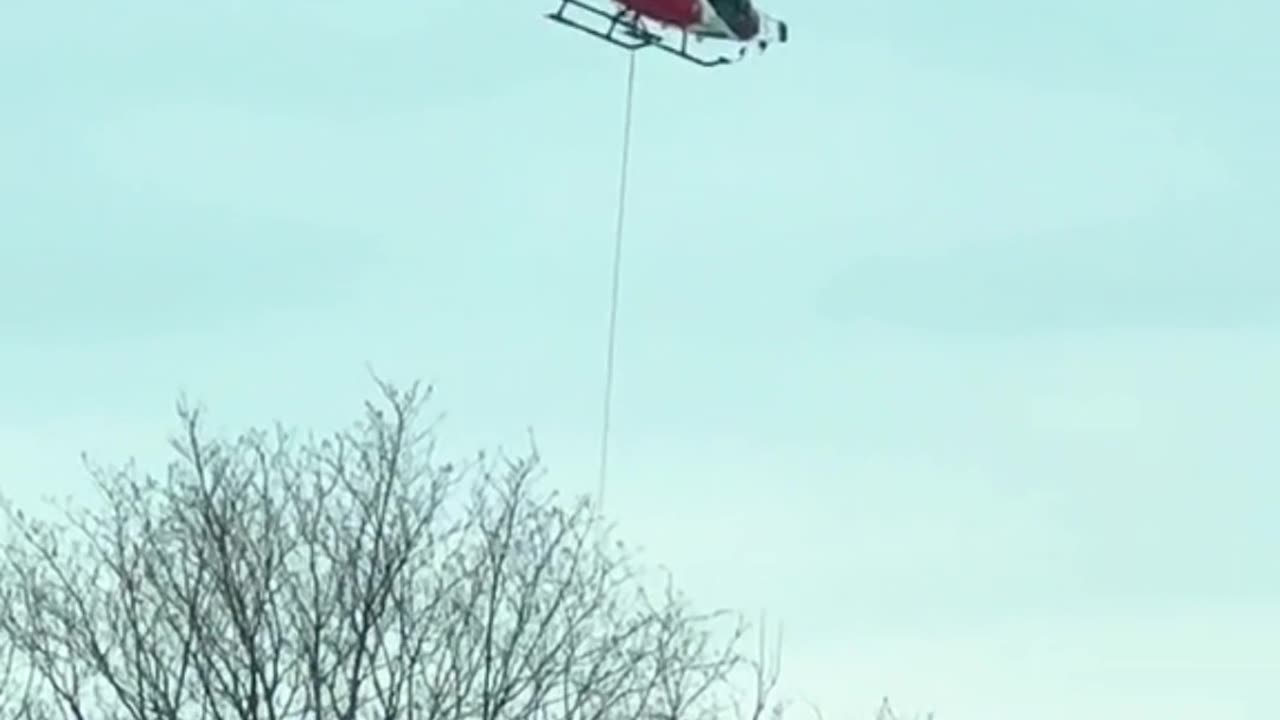 Helicopter crashing in front of my house