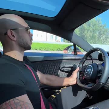 Andrew Tate Speed Racing in His Bugatti Chiron