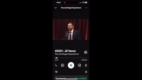 Joe Rogan (Spotify) : Conversations About JD Vance & Having Secret Service Around