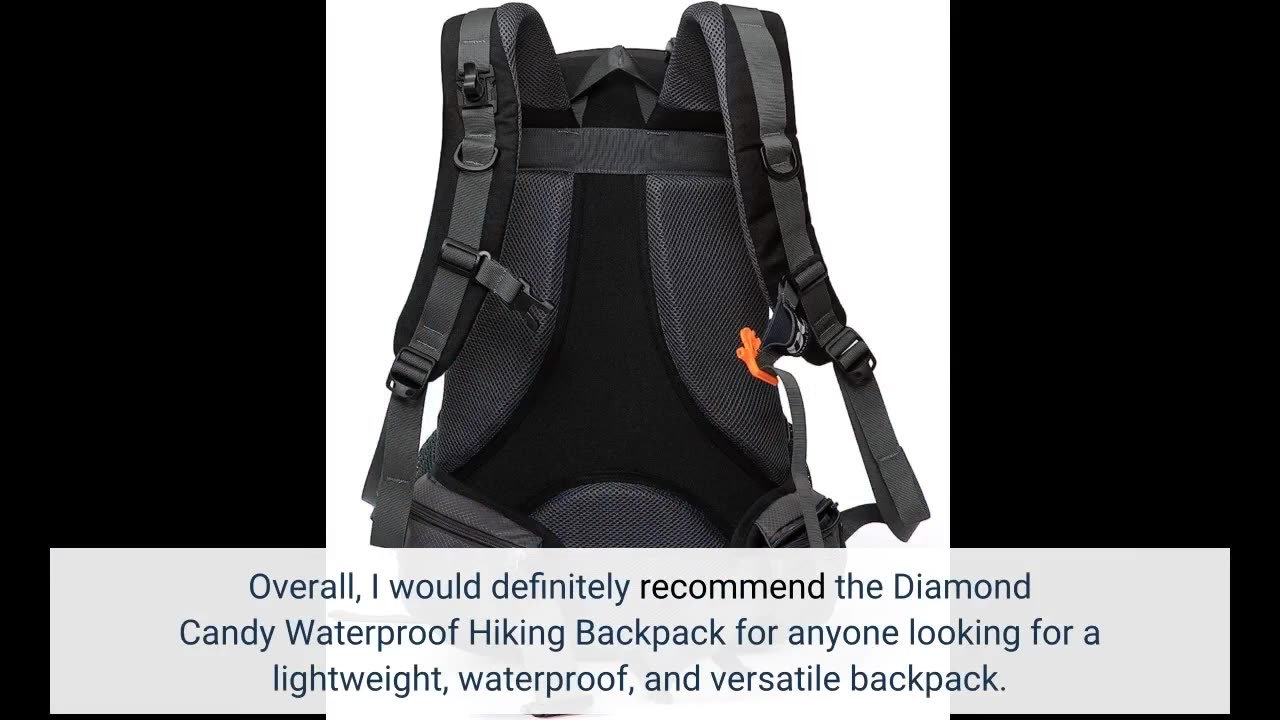 Real Feedback: Diamond Candy Waterproof Hiking Backpack for Men and Women, Lightweight Day Pack...