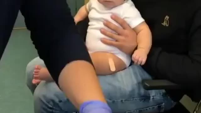 Baby not crying during vaccination