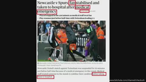 MIRROR: A YEAR OF FOOTBALL FANS COLLAPSING - IN UNPRECENDENTED NUMBERS