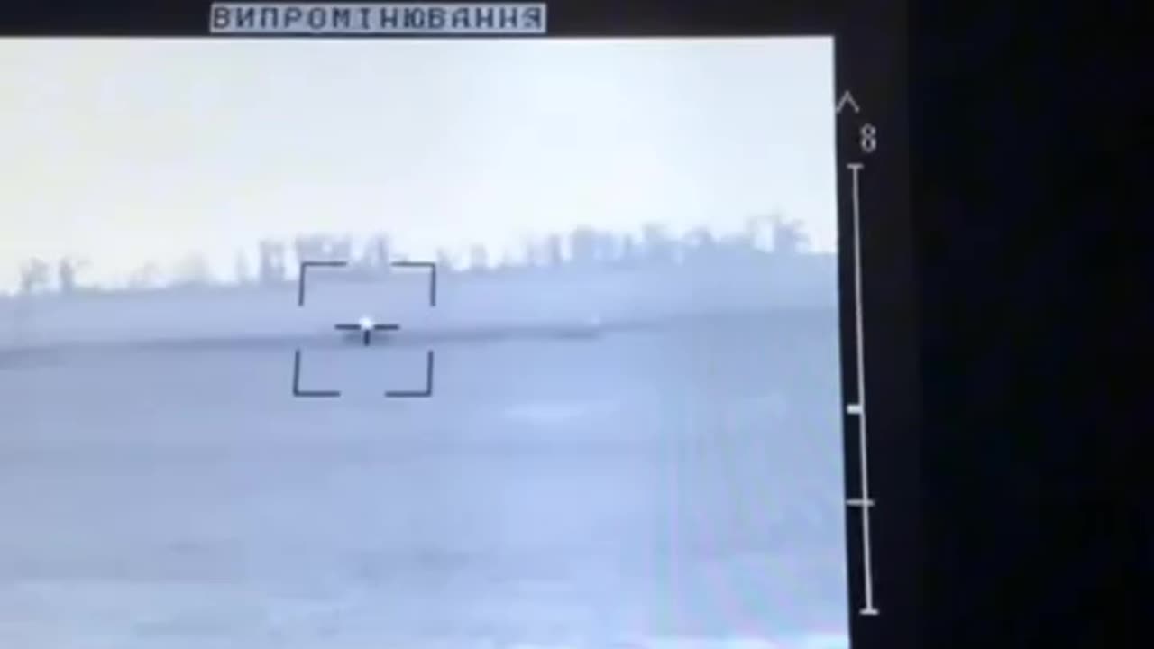 ATGM Strike on a Russian Tank