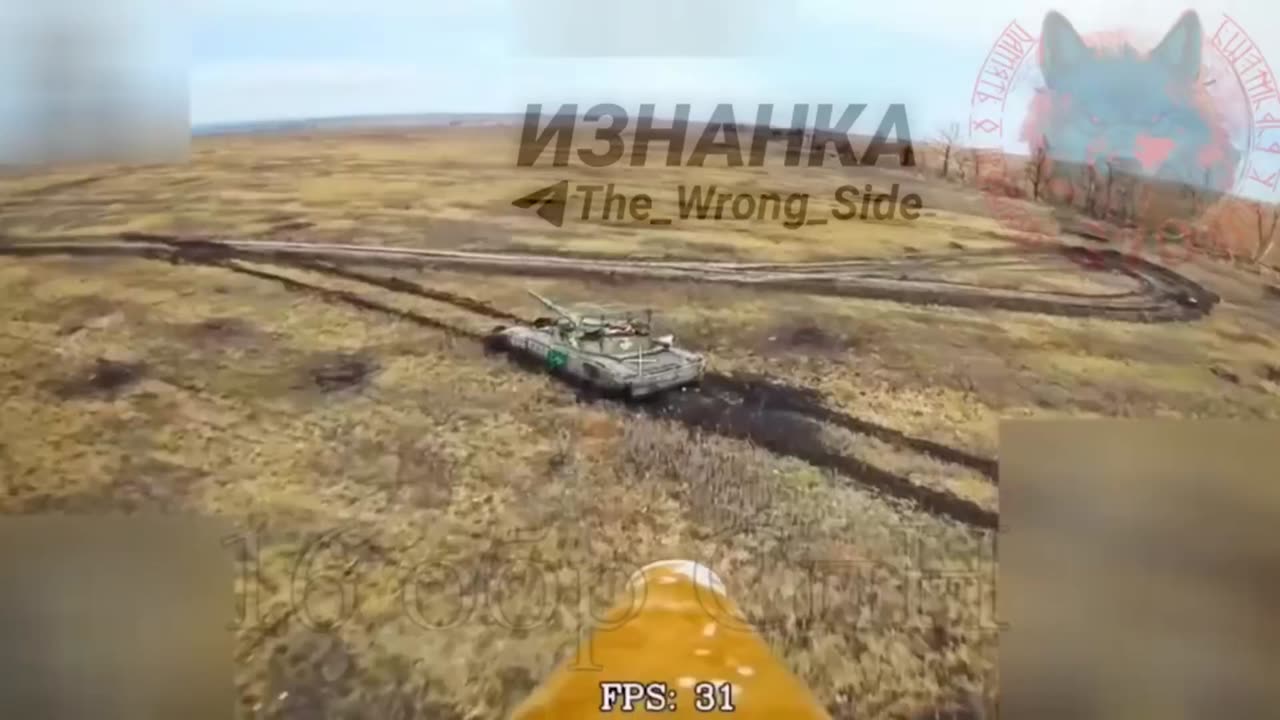 FPV Strike Obliterates a Ukrainian T-64B Tank