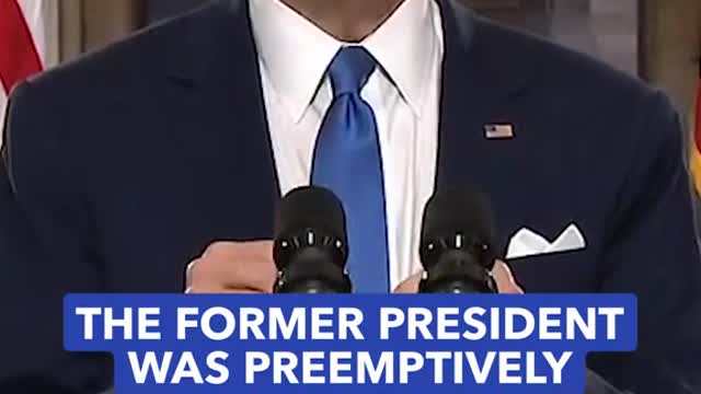 calls a defeated former president in remarks on