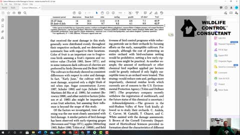 Controlling birds around cherry trees: principles of agricultural bird control