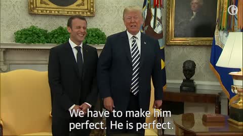 Five touching moments between Donald Trump and Emmanuel Macron
