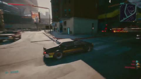 A nice ride in Cyberpunk 2077 on the Xbox serious x