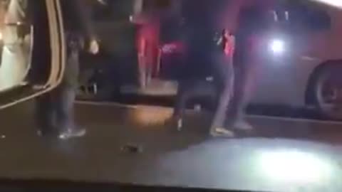 Police in the USA can't control one man