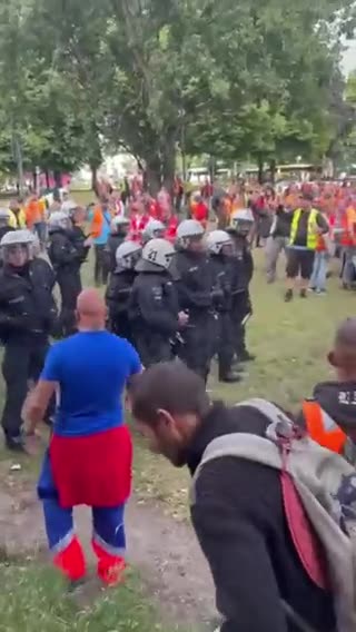 Militant labor action in Hamburg, where workers are protesting at the docks.