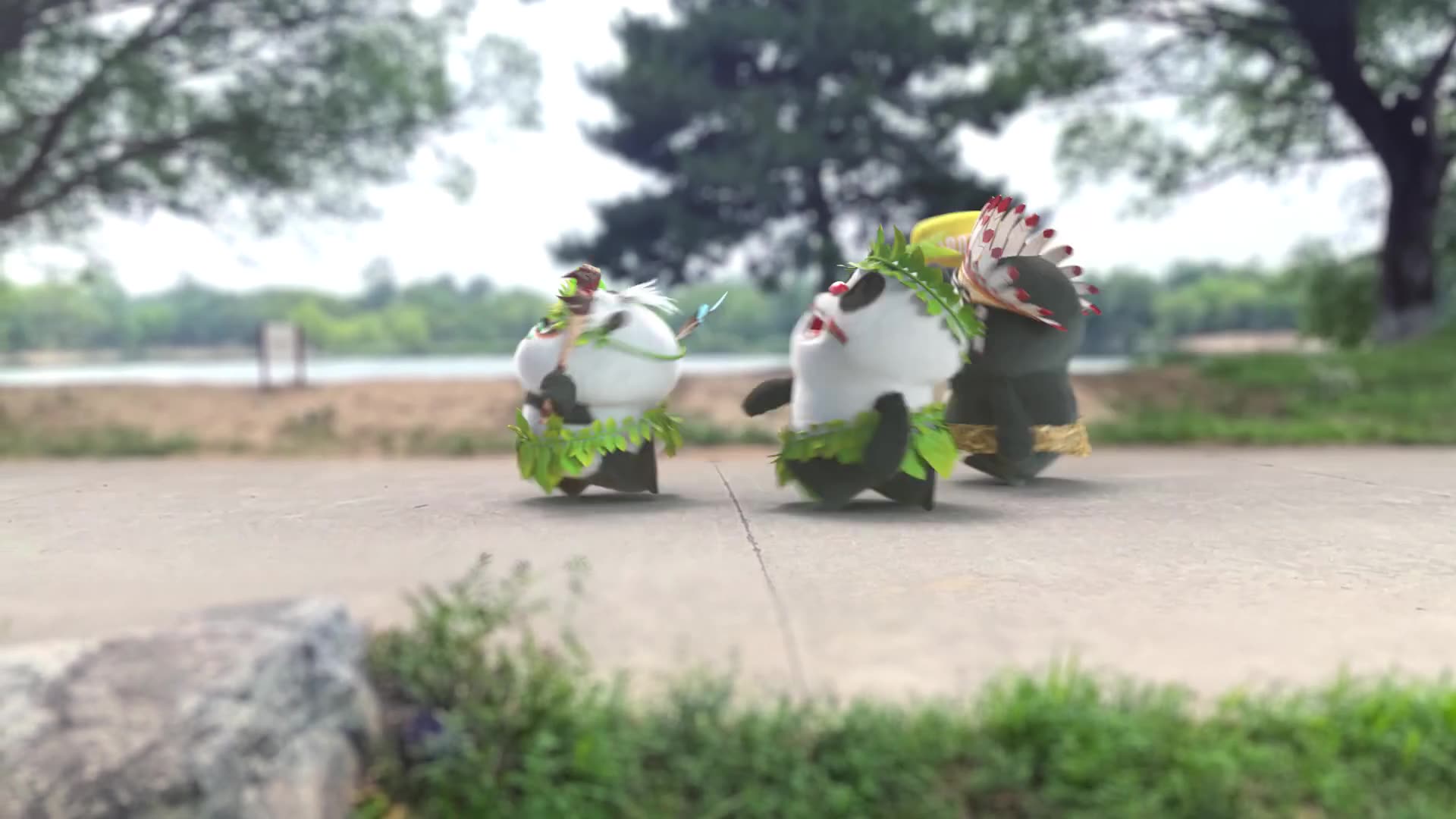 Rex Panda Bamboo Panda and Jurassic Park T Rex The Lost World Animation