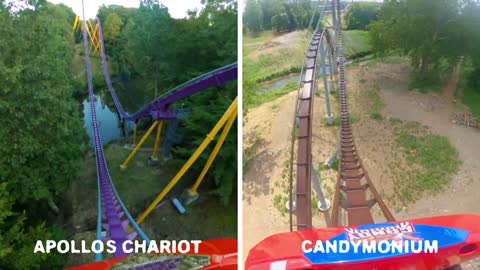 Apollo’s Chariot Busch Gardens vs Candymonium Hersheypark - 1999 vs 2020 B&M Hyper Coasters