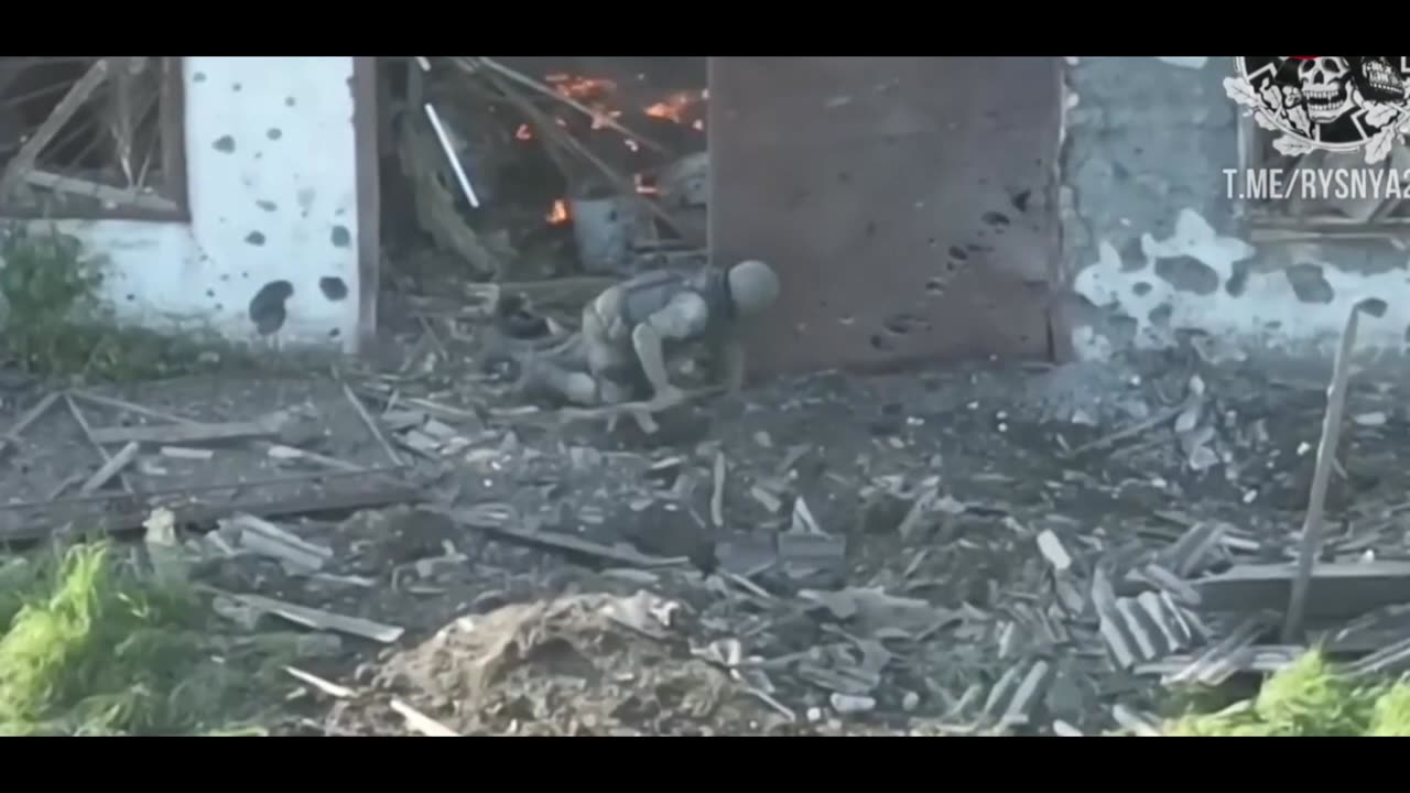 Russian survivour crawled after Ukrainian drone strike